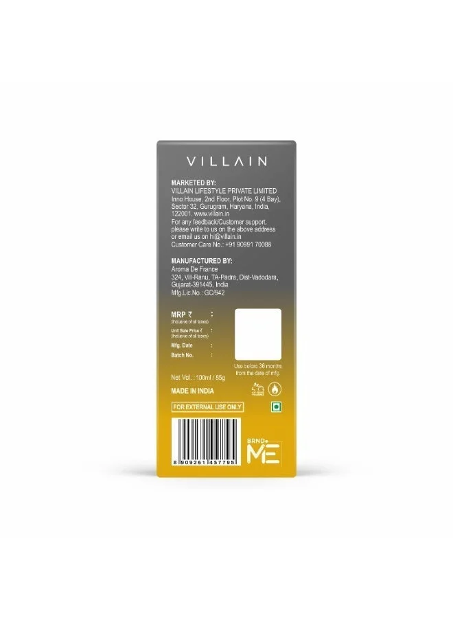 Villain Smoked Oud Smoked Oud Eau de Parfum for Men 100ml for Men | Best Price UAE